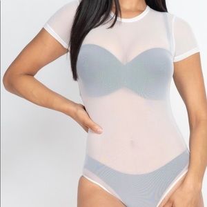Sheer Bodysuit (white)